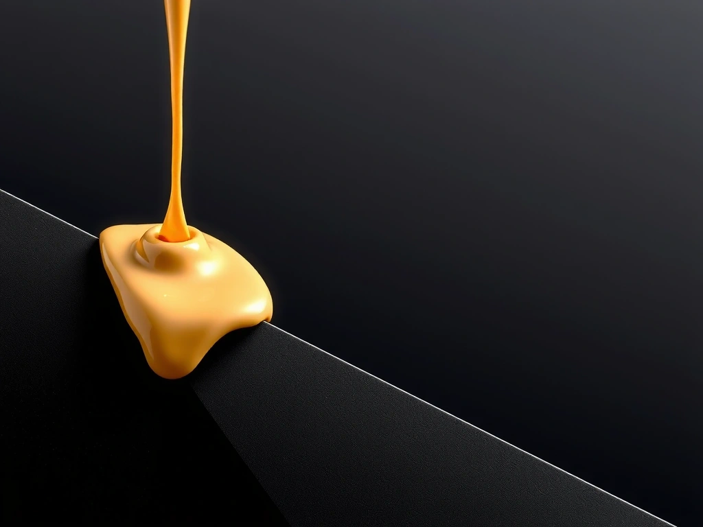 Abstract gold wave visual