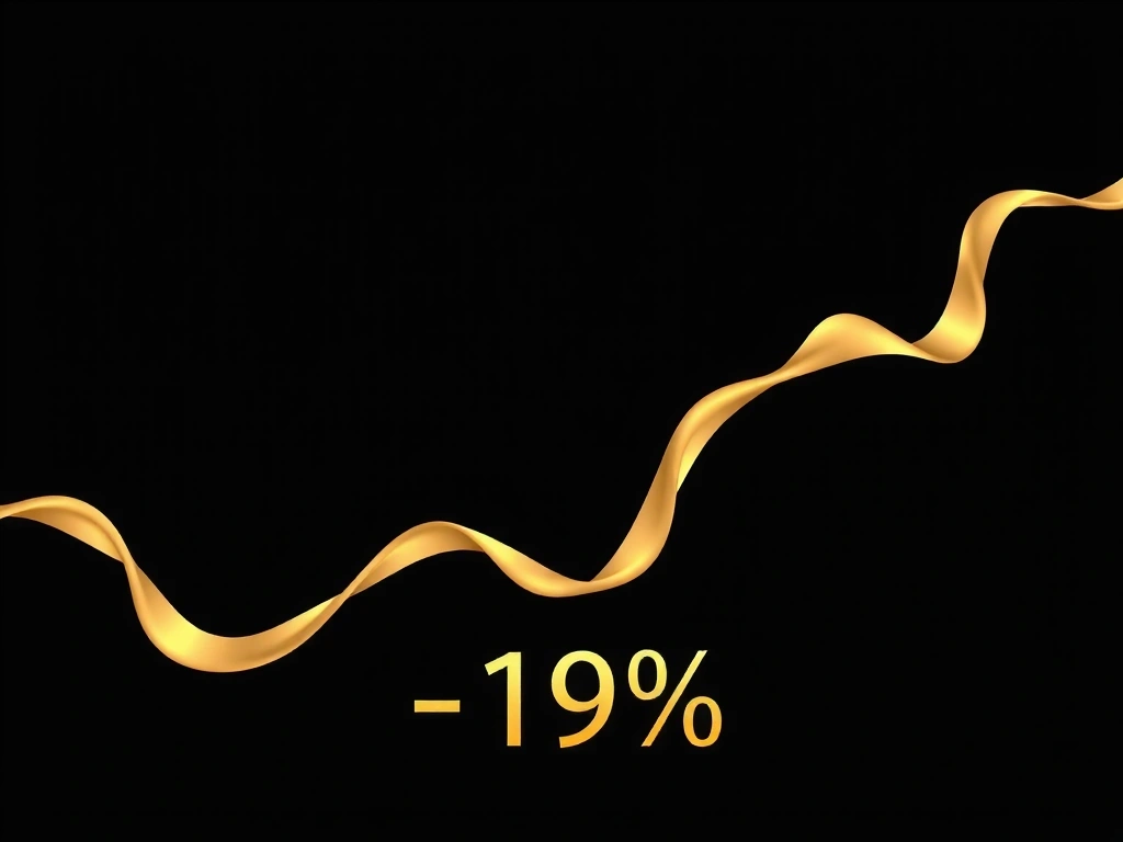 Abstract financial wave visualization